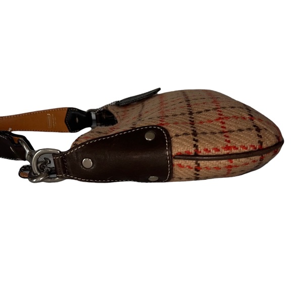 COACH #9614-Tattersall Plaid Wool Baguette (Special Edition! - Picture 11 of 14